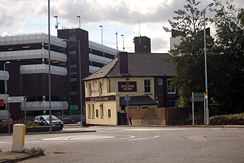 The Melson Arms seen from Church Road August 2011